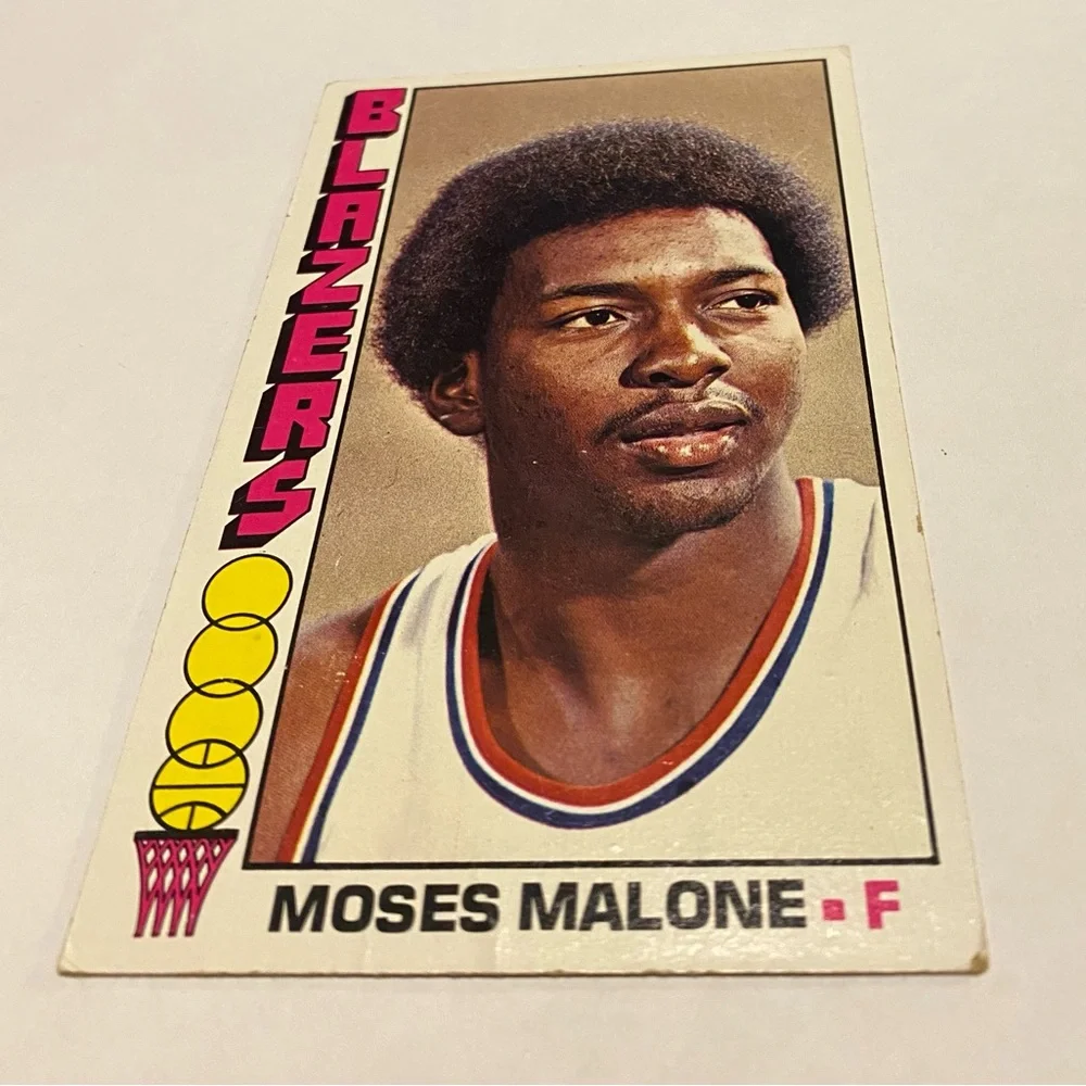 Moses Malone 1975-76 Topps Basketball Card *2nd Year #101 Portland Trail Blazers
